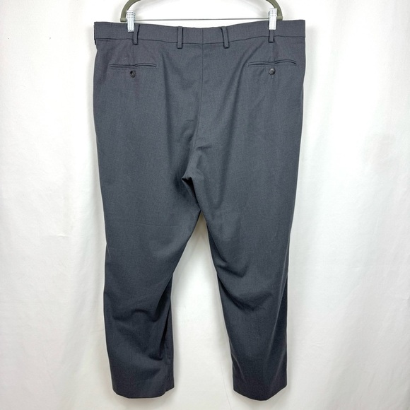 Jack Victor JV Reflex Flex Stretch Grey Crew Pants Flat Front Slacks Men's 42x29 - Picture 2 of 12